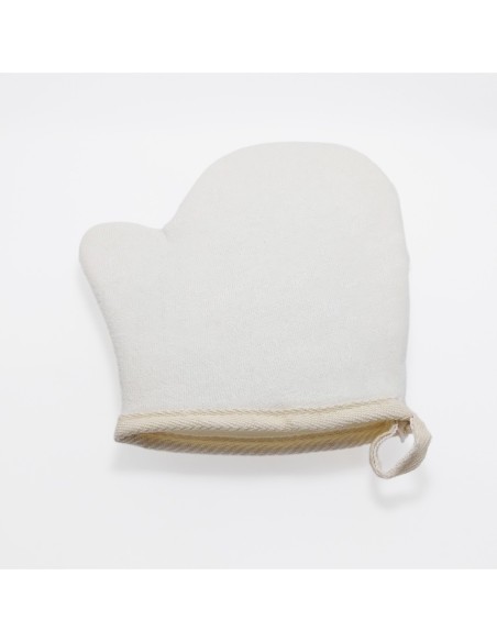 Gant Exfoliant avec Fleur de Bain (Beige)