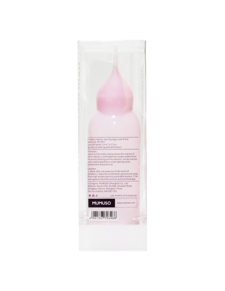 Flacon  Peigne Applicateur de Teinture (Rose Clair)