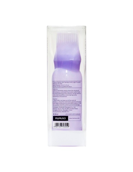 Flacon  Peigne Applicateur de Teinture (Violet Clair)