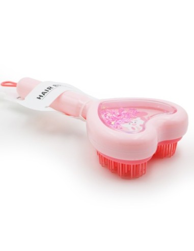 Brosse à Cheveux à Paillettes en Forme de Cœur...