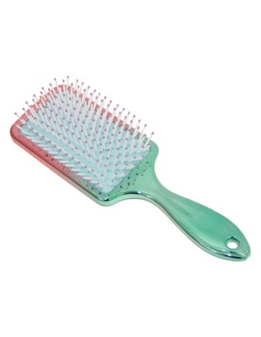 Brosse à Cheveux Rectangulaire Électroplaquée -...