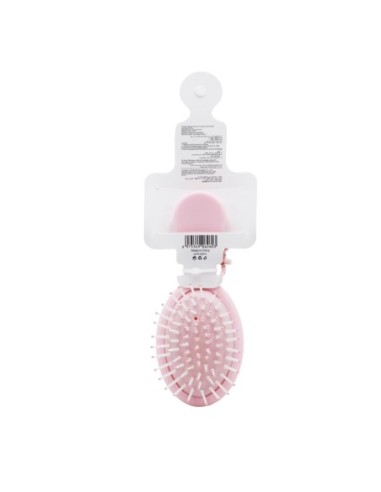Mini Brosse à Cheveux à Coussin D'Air (Fleur/Rose)