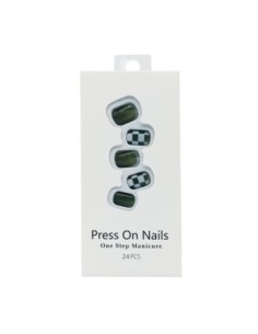 Faux Ongles en Damiers Jade