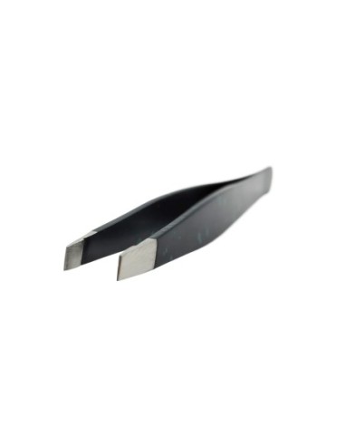 Pince à Sourcils avec Pointe Inclinée-Noire