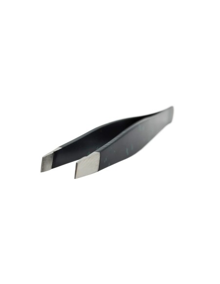 Pince à Sourcils avec Pointe Inclinée-Noire