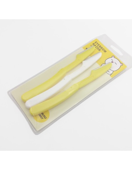 Rasoir à Sourcils Pliable avec Couvercle de Précision (3-Pack)