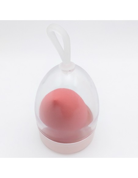 Eponge de Maquillage avec Étui-Rouge Cadmium