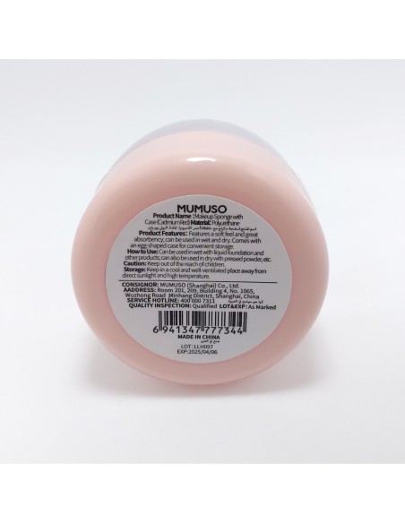 Eponge de Maquillage avec Étui-Rouge Cadmium