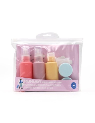 Set de 5 Bouteilles de Voyage Portables Aux...
