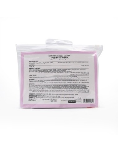 Set de 5 Bouteilles de Voyage Portables Aux...