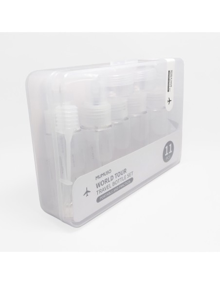 Set Complet de Flacons de Voyage Tour du Monde (11 Pièces)