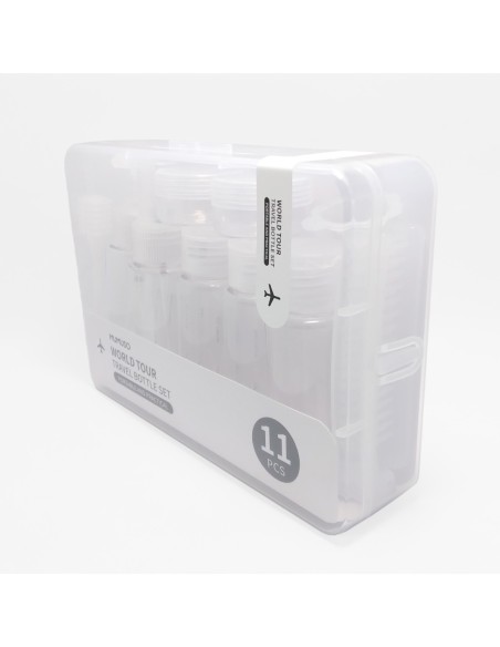 Set Complet de Flacons de Voyage Tour du Monde (11 Pièces)