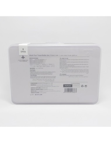 Set Complet de Flacons de Voyage Tour du Monde...