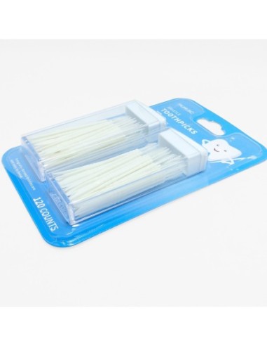 Cure-Dents Portatifs en Soie (120 Pièces)