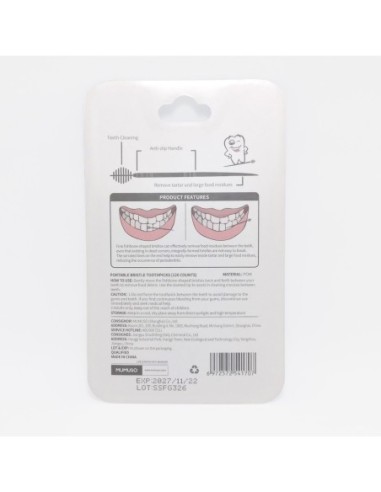 Cure-Dents Portatifs en Soie (120 Pièces)