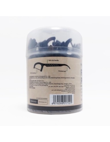 Bâtonnets Dentaires en Bambou et Charbon de...