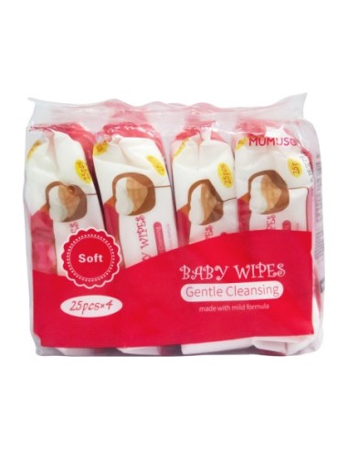 Lingettes Nettoyantes pour Bébé (25Pcs*4)