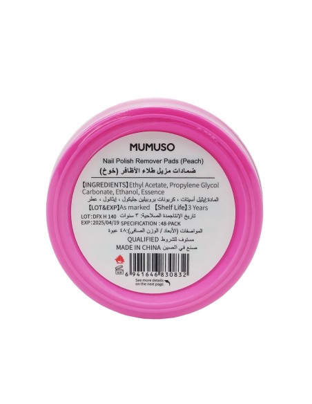 Tampons Dissolvants pour Vernis à Ongles (Miel-Pêche)