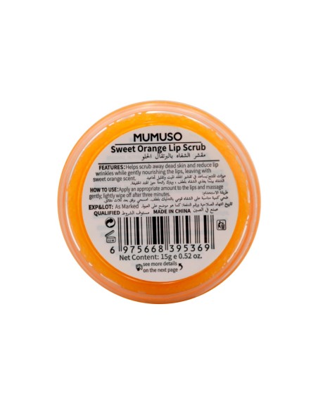 Gommage Des Lèvres à L'Orange Douce.