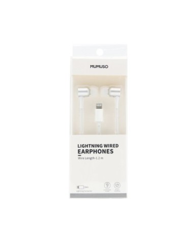 Écouteurs Filaires Lightning（Métal/Blanc)