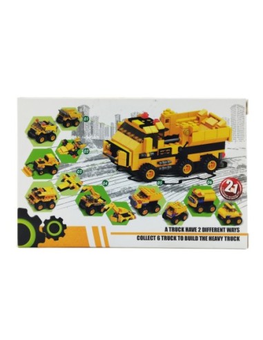 Blocs de Construction 6 en 1 (Camions de...