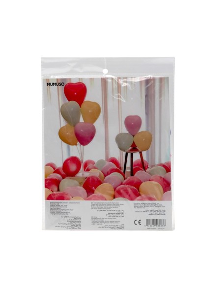 Set de Ballons de Fête (Coeur Aimant)