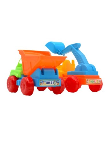 Ensemble de Jouets de Sable de Plage avec Camions
