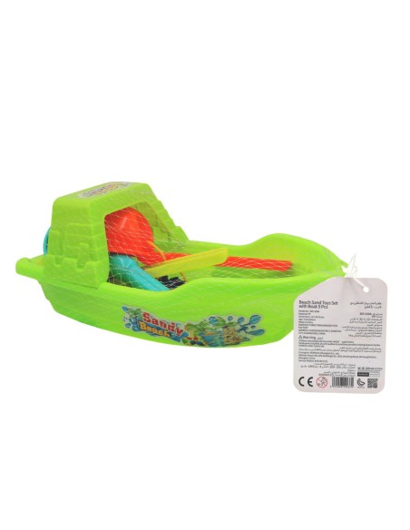 Jeu de Jouets de Plage avec Bateau-5 Pcs