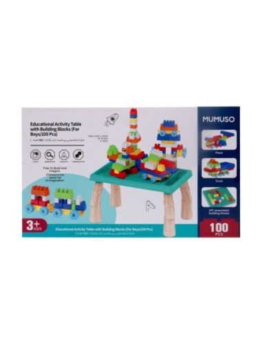 Table D'Activités Éducatives avec Blocs de...