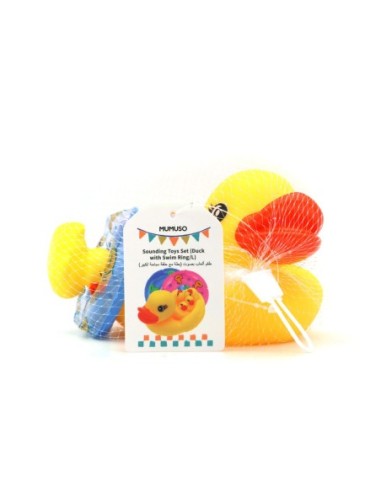Ensemble de Jouets Sonores (Canard avec Anneau...