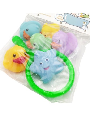 Jouet de Bain-Canard Flottant-Filet de Pêche