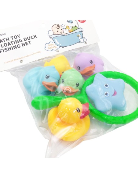 Jouet de Bain-Canard Flottant-Filet de Pêche