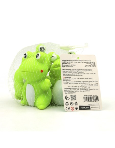 Set de 4 Jouets Sonores (Grenouille)