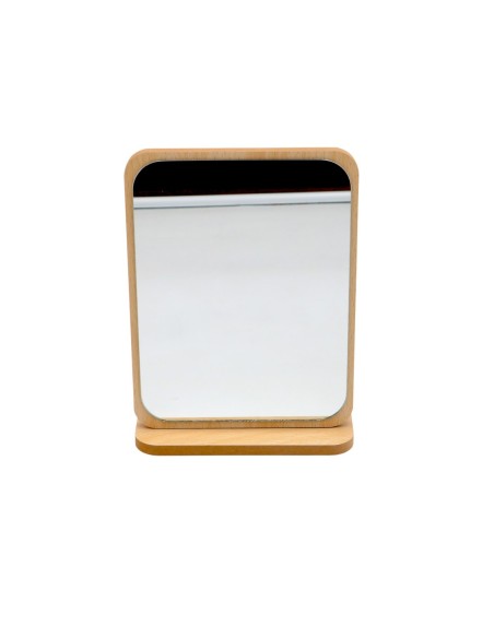 Miroir Pliant Rectangulaire- Base en Bois