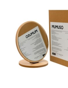 Miroir Rond Pliant (Base et Cadre en Bois)