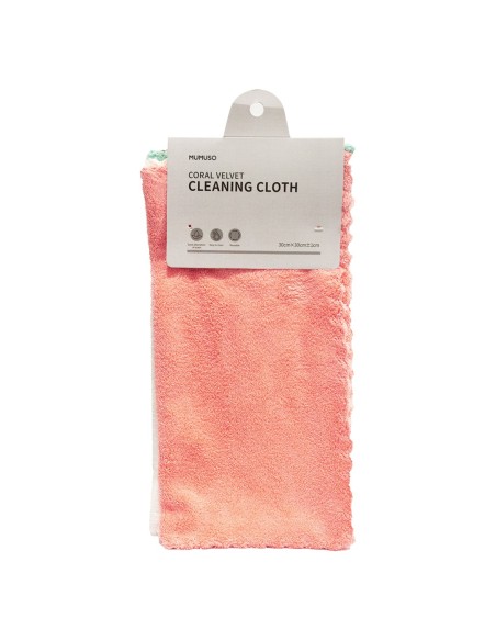 Chiffon de Nettoyage en Velours Corail