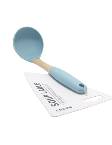 Louche à Soupe en Imitation Bois - Vert