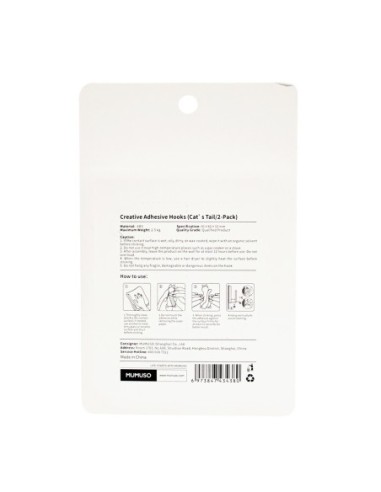 Crochets Adhésifs Créatifs (Cat'S Tail/Paquet...