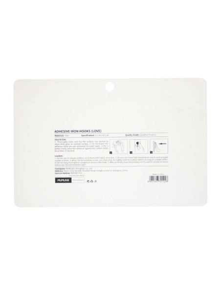 Crochets en Fer Adhésifs (Love)
