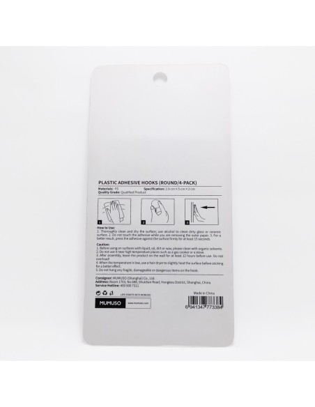 Crochets Circulaires en Plastique (4Pcs)