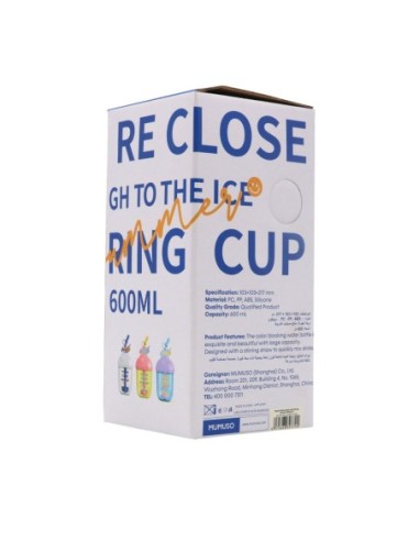 Bouteille D'Eau en Plastique avec Paille et...