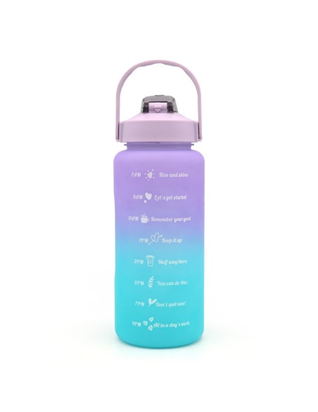 Gourde Portable (Violet et Bleu Dégradé/2000 Ml)