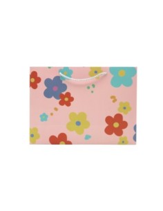 Pochette Cadeau (Fleurs Colorées/M)
