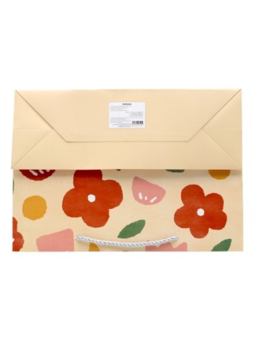 Pochette Cadeau (Fleurs Rouges/M)