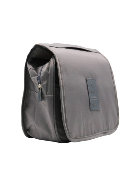 Trousse de Toilette avec Crochet de Suspension (Gris)