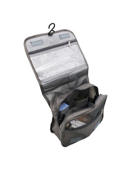 Trousse de Toilette avec Crochet de Suspension (Gris)