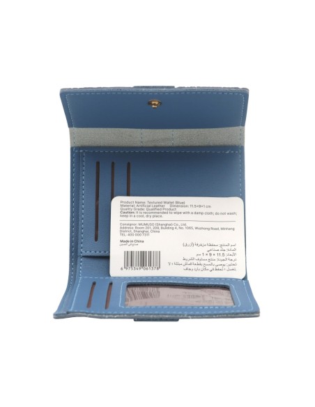 Portefeuille Texturé (Bleu)