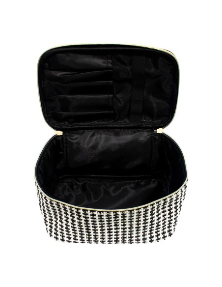 Trousse de Cosmétiques (Tissage Jacquard/Noir)