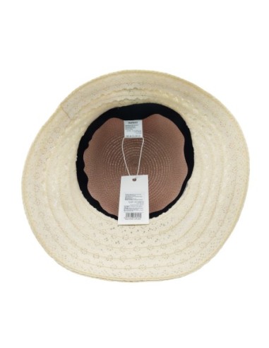 Chapeau de Paille avec Nœud Papillon (Rose)