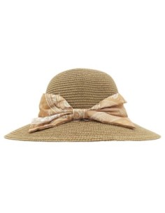 Chapeau de Paille à Carreaux (Beige)